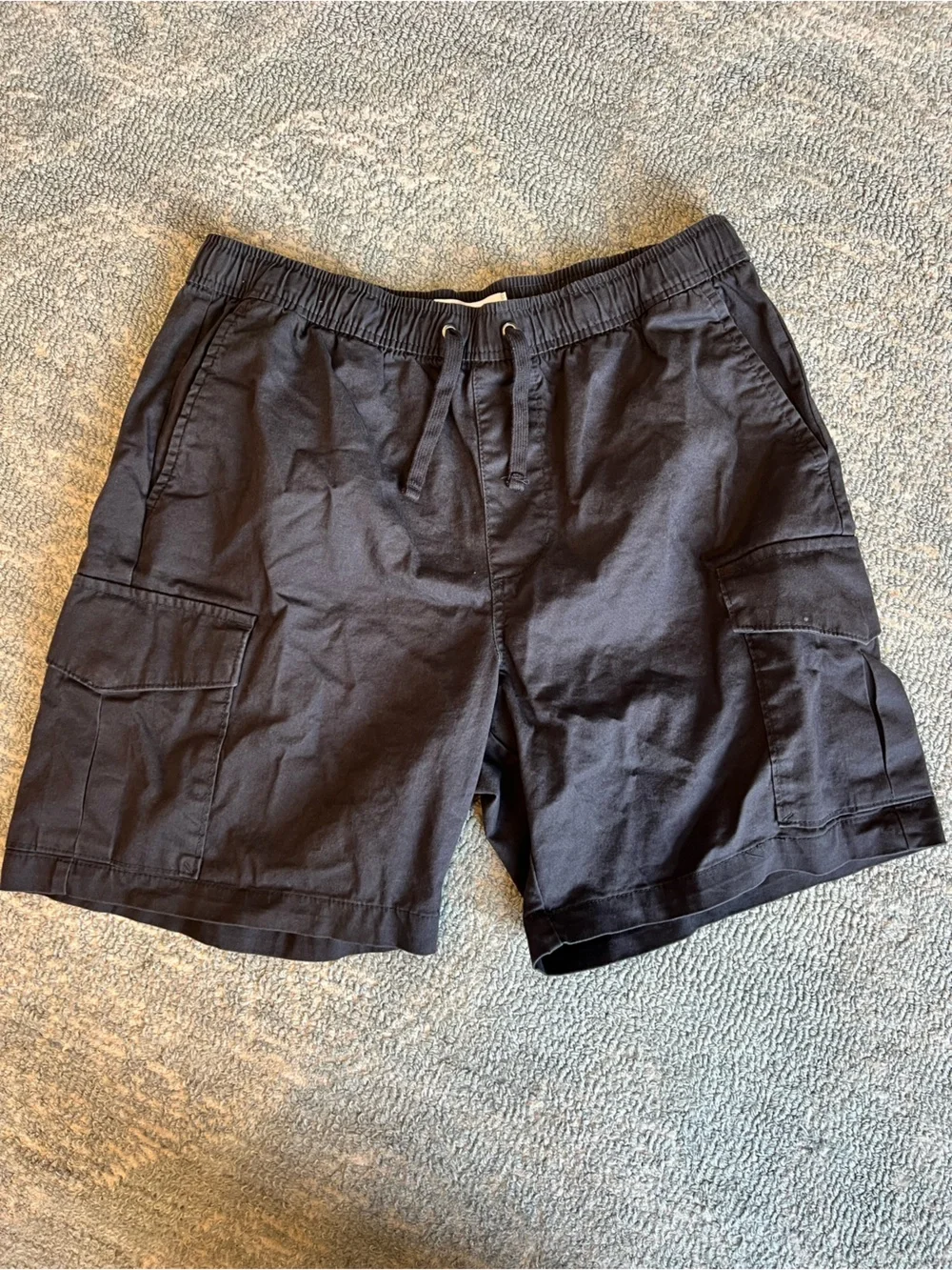 Old Navy Black Men's Cargo Shorts with Elastic Drawstring Waist