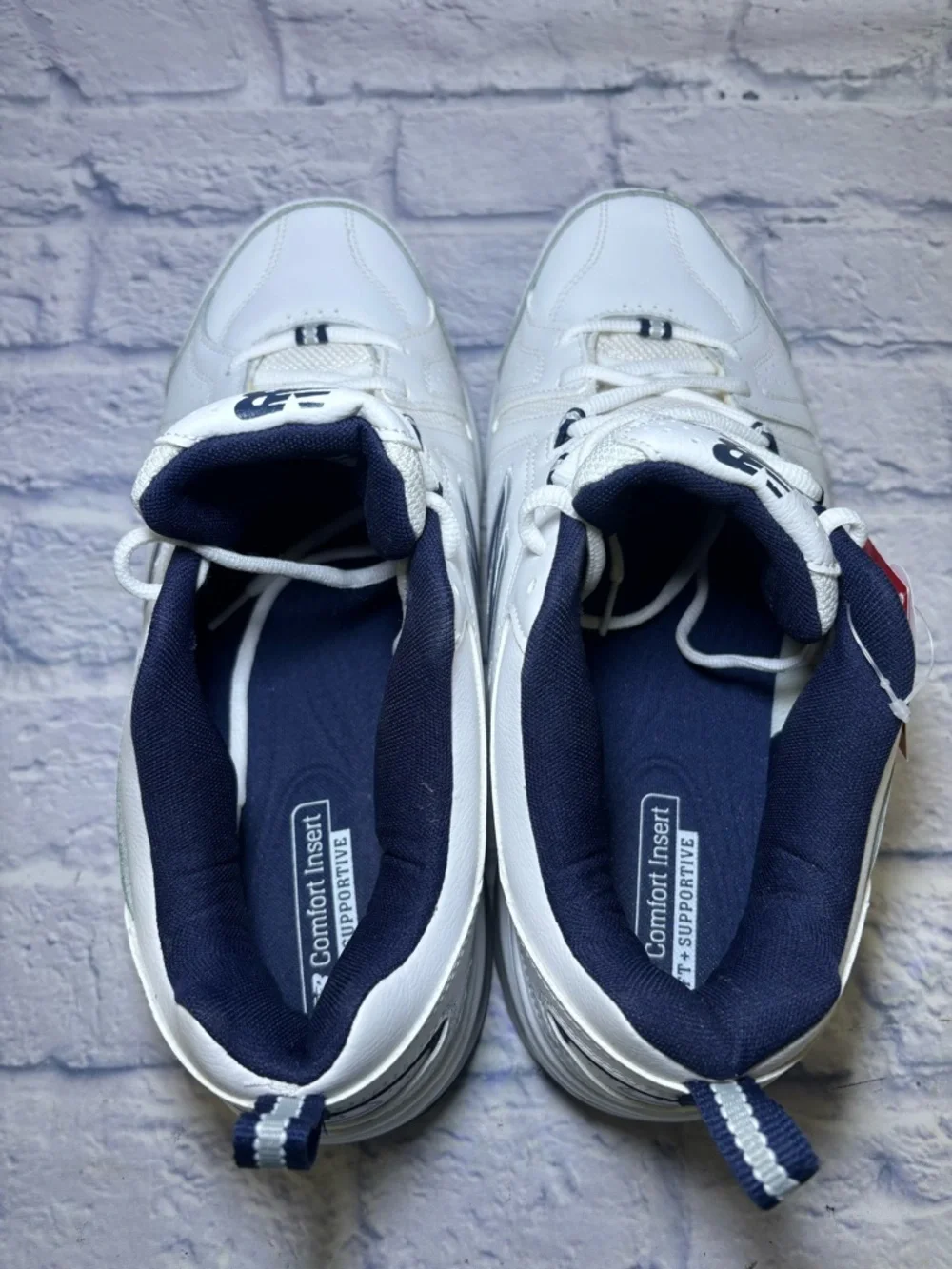 NEW BALANCE 608 V5 SIZE 13 4E EXTRA-WIDE WIDTH WHITE NAVY SNEAKER MX608WN5 NEW