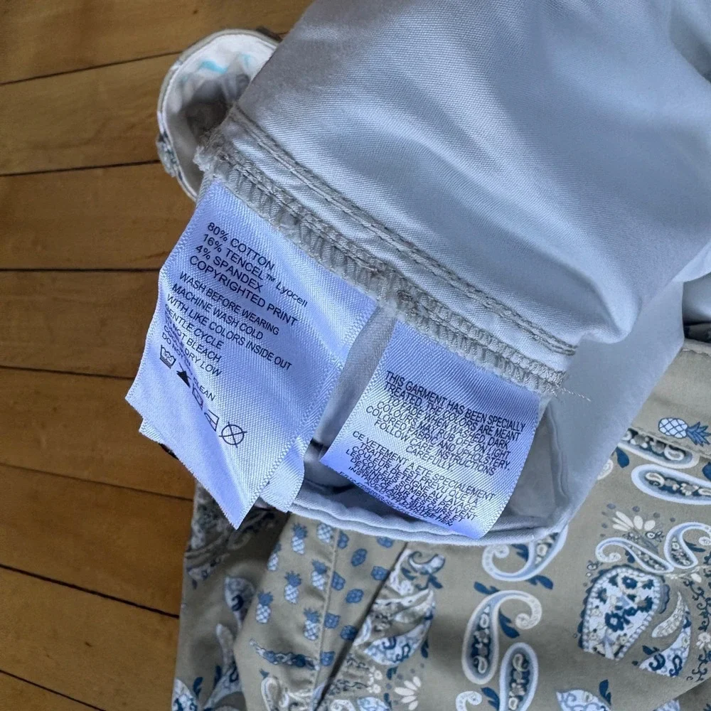 Tommy Bahama new measurements