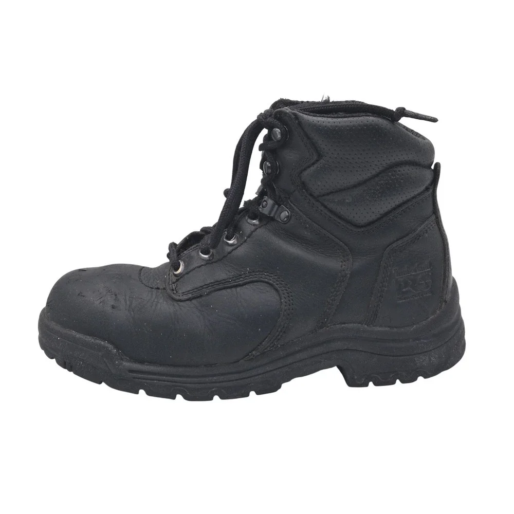 Timberland PRO Titan Work‎ Boots Womens Size 7 Black Leather Ankle Safety Toe