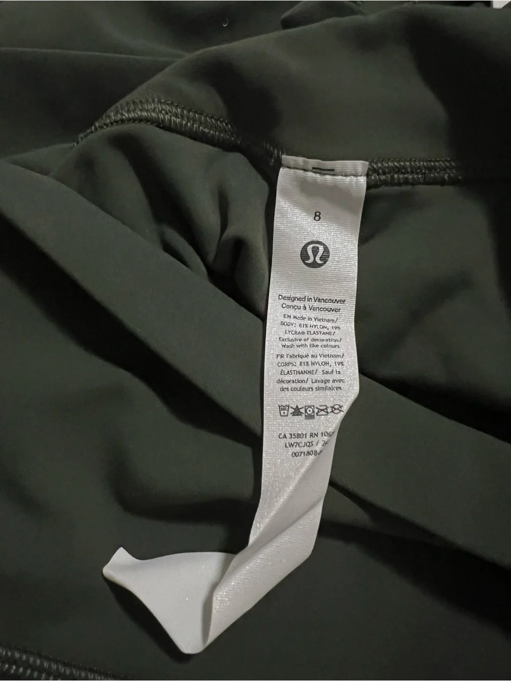 lululemon athletica army green