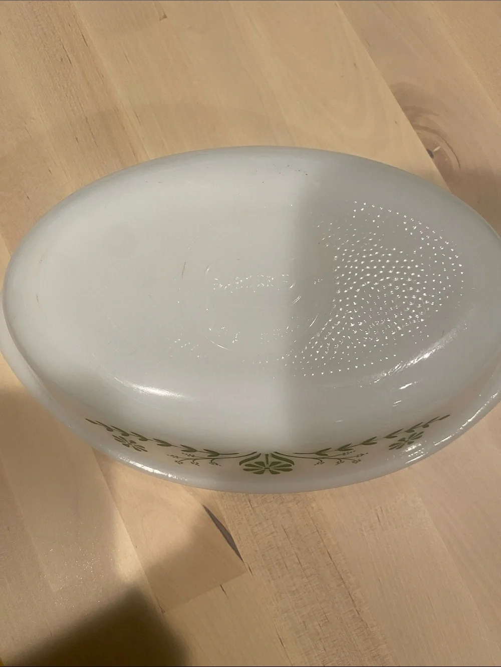 Glasbake white casserole