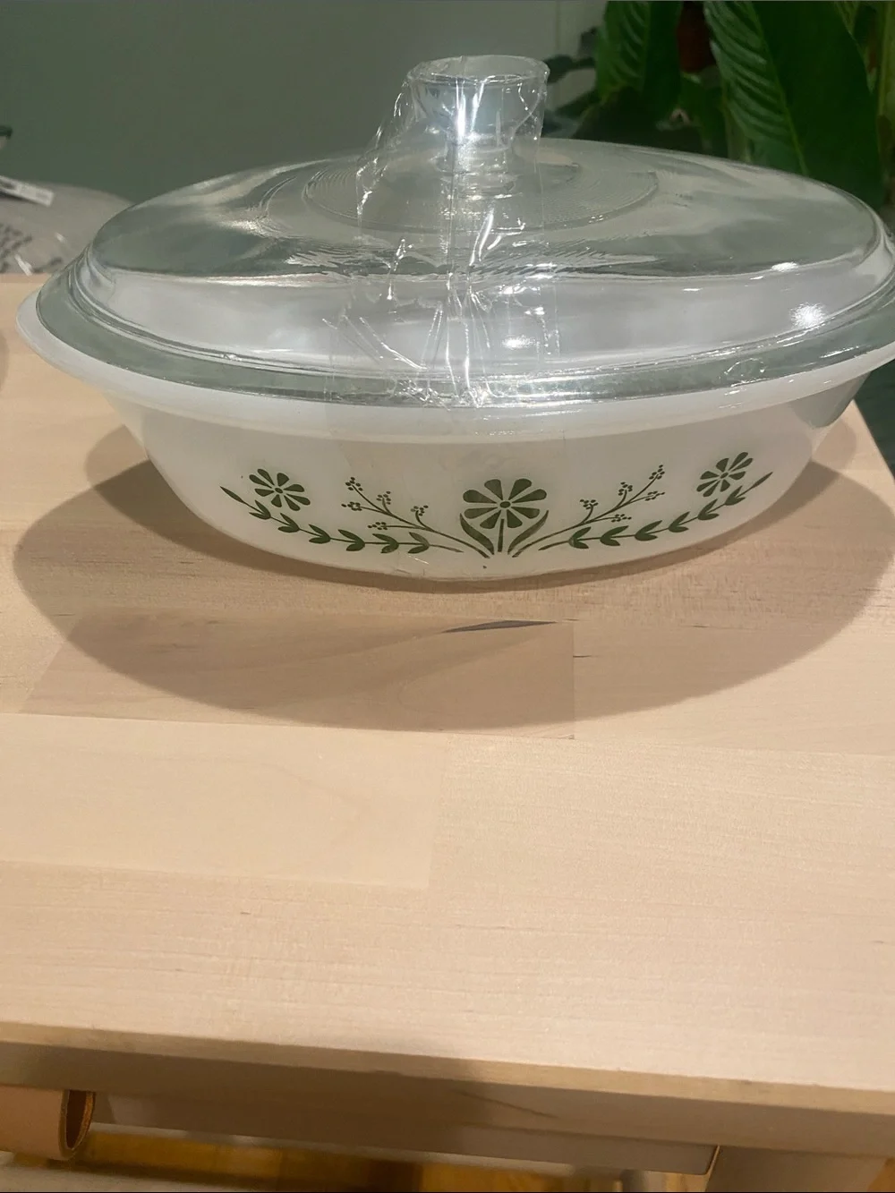 Glasbake white casserole