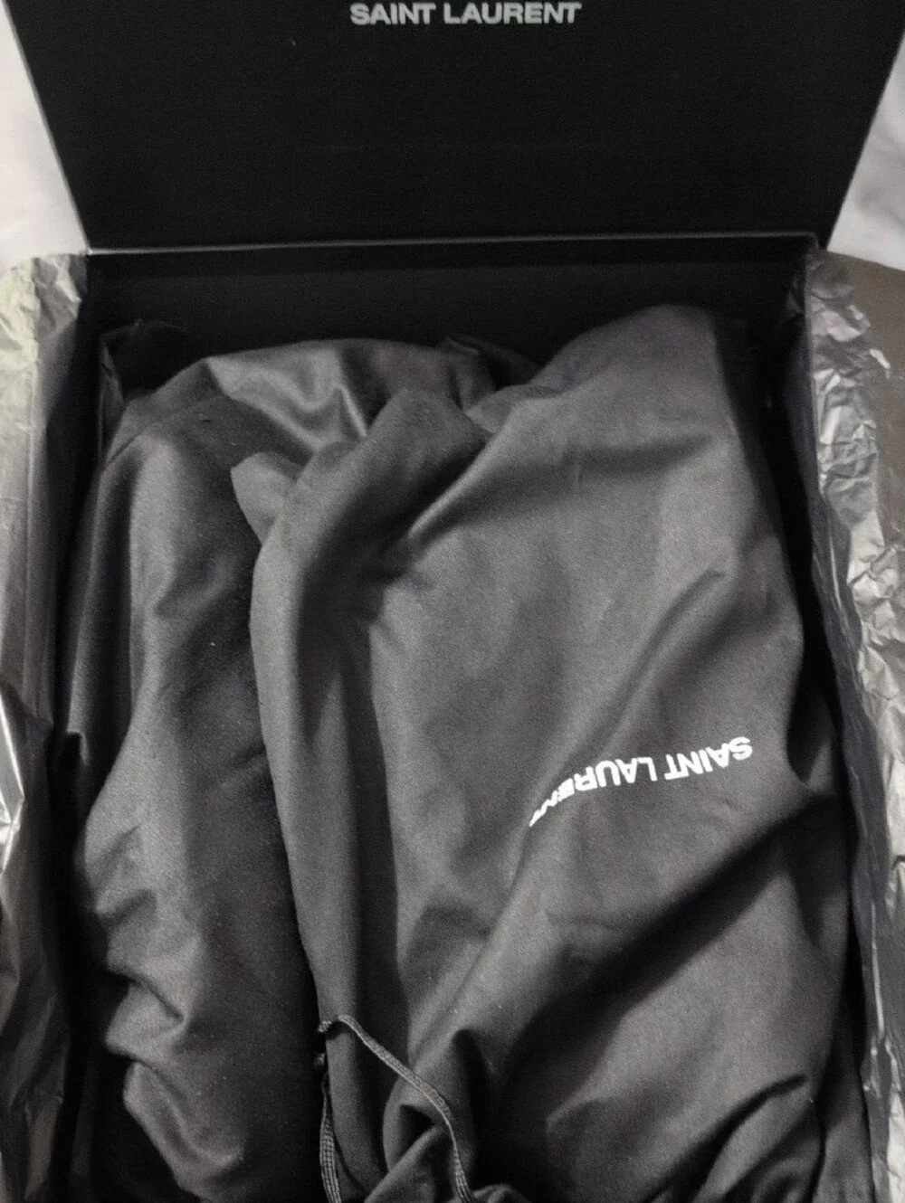Saint Laurent white monochrome elegant