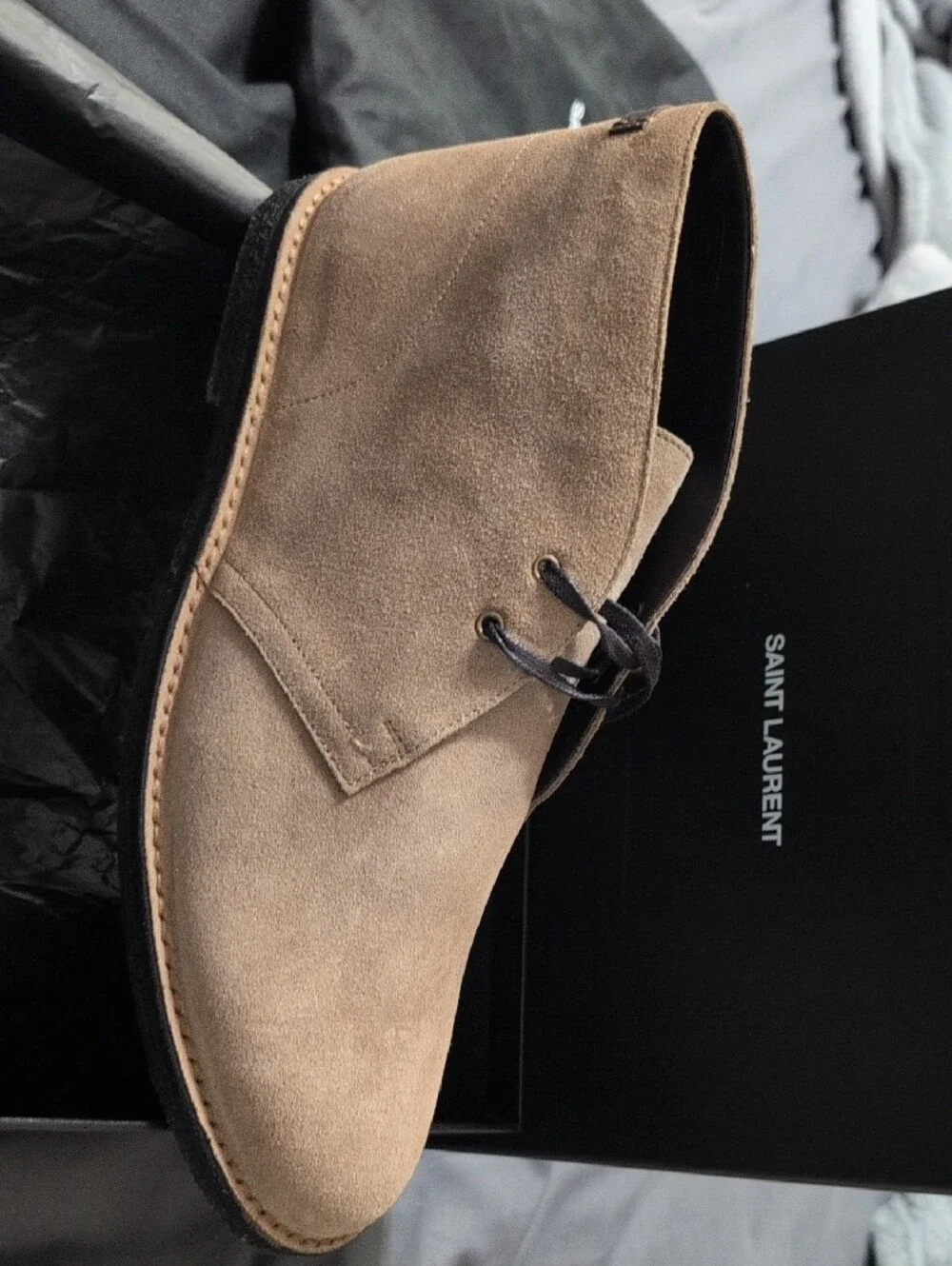 Saint Laurent minimalist presentation clean