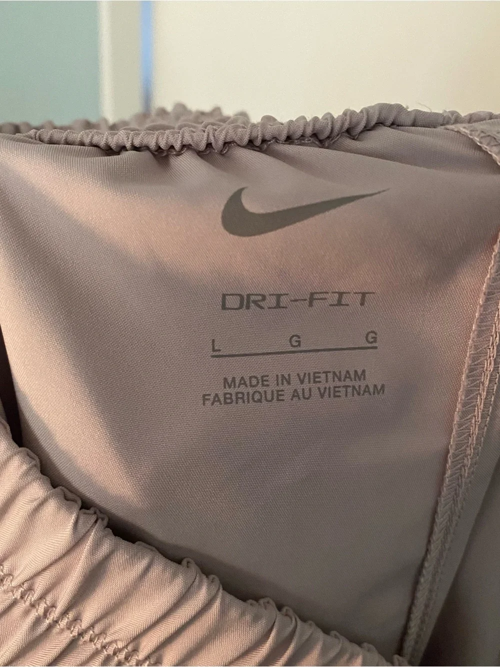 WORN ONCE Nike High Waist Active Wear Pants Women’s L Light Pink Workout Gym