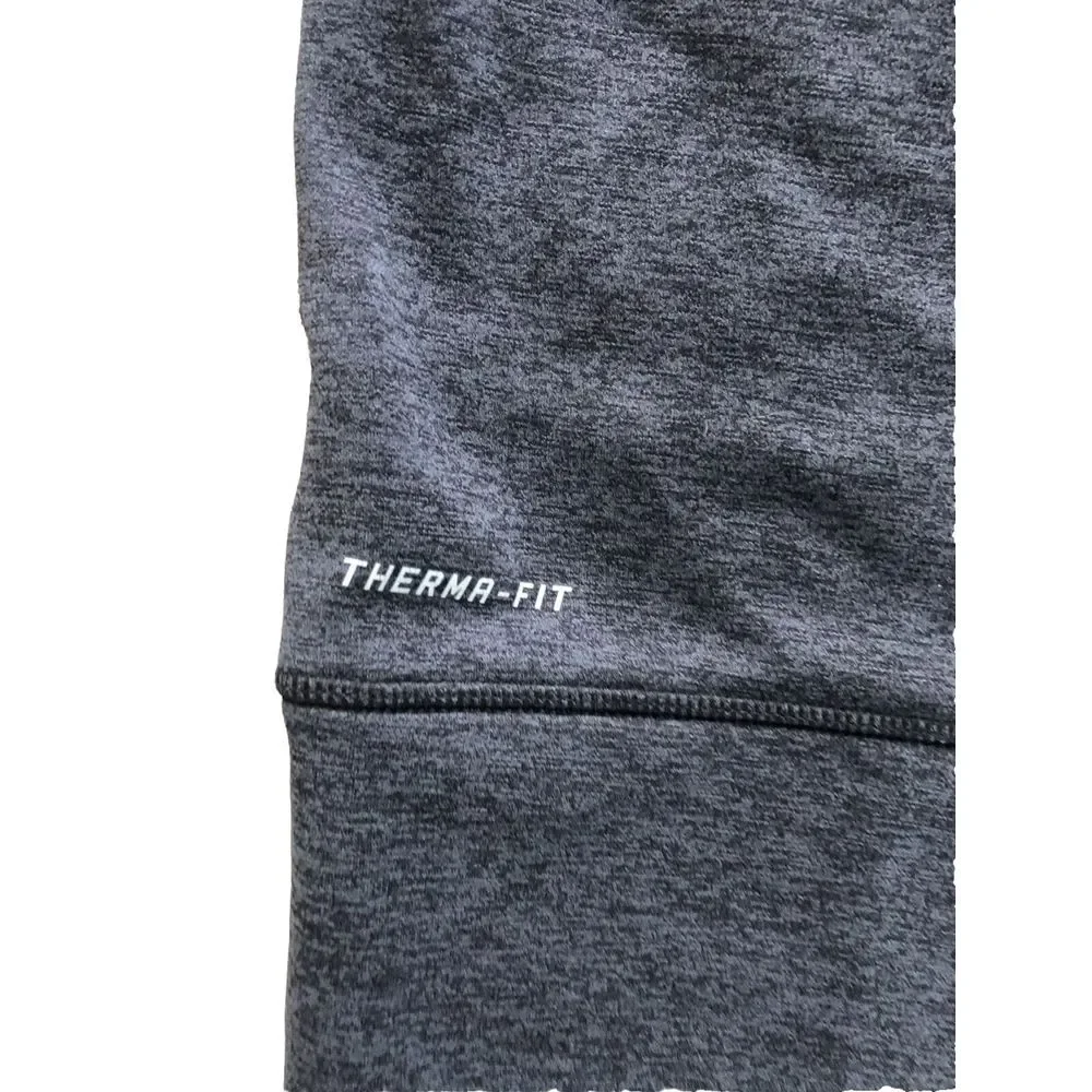 Nike Sweatshirt Women's S Gray Pink Therma Fit Thumb‎ holes