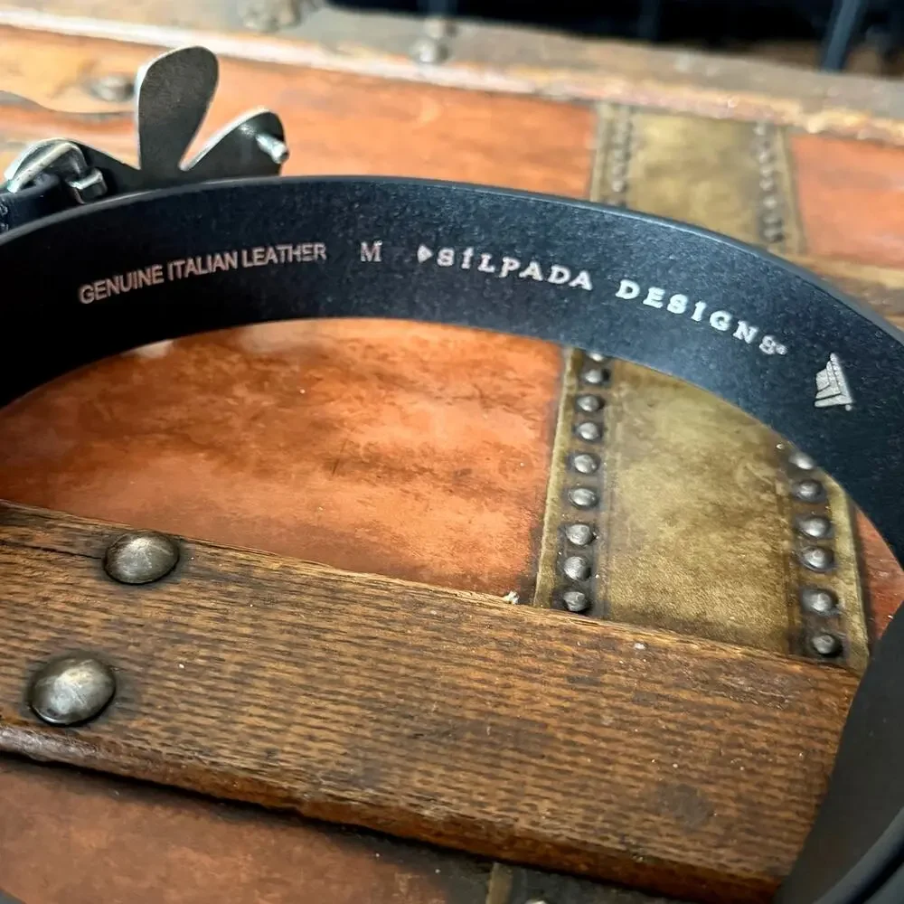 Silpada black leather