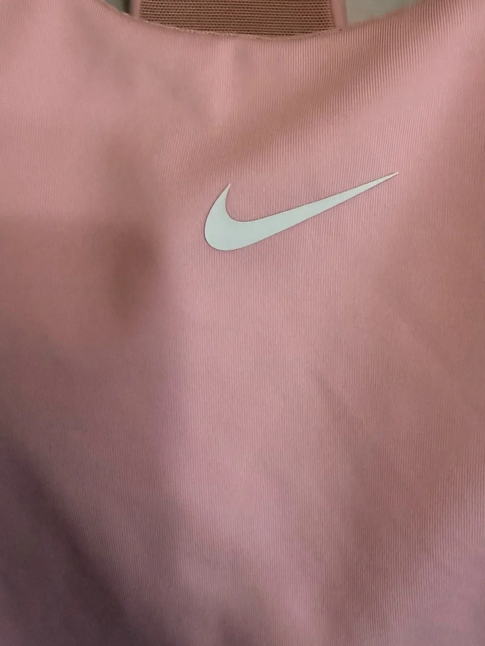 Nike Light Pink Dri-FIT Tank with Black Swoosh