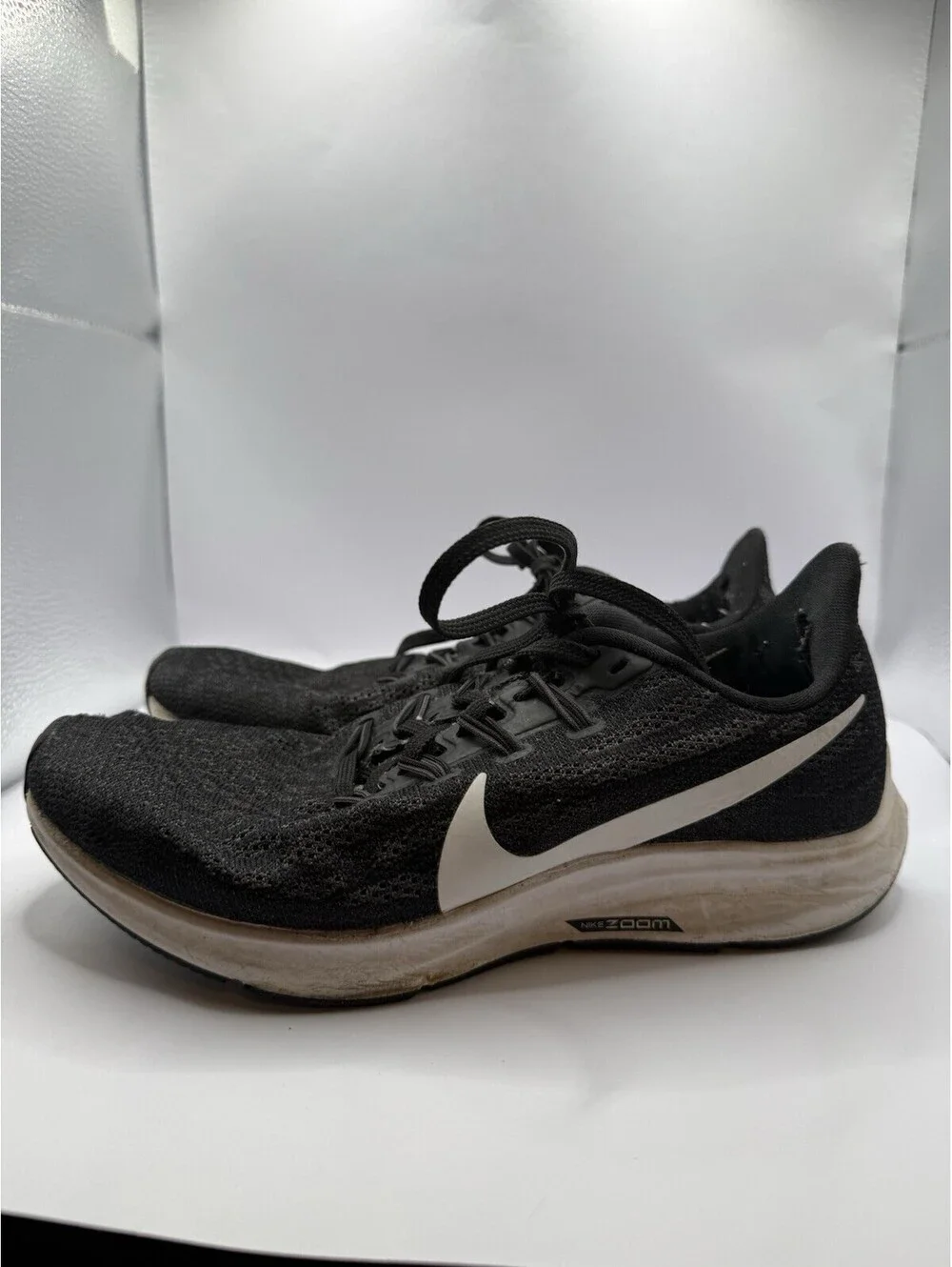 USED Nike Air Zoom Pegasus 36 Black Running AQ2210-004 Women's Size 7