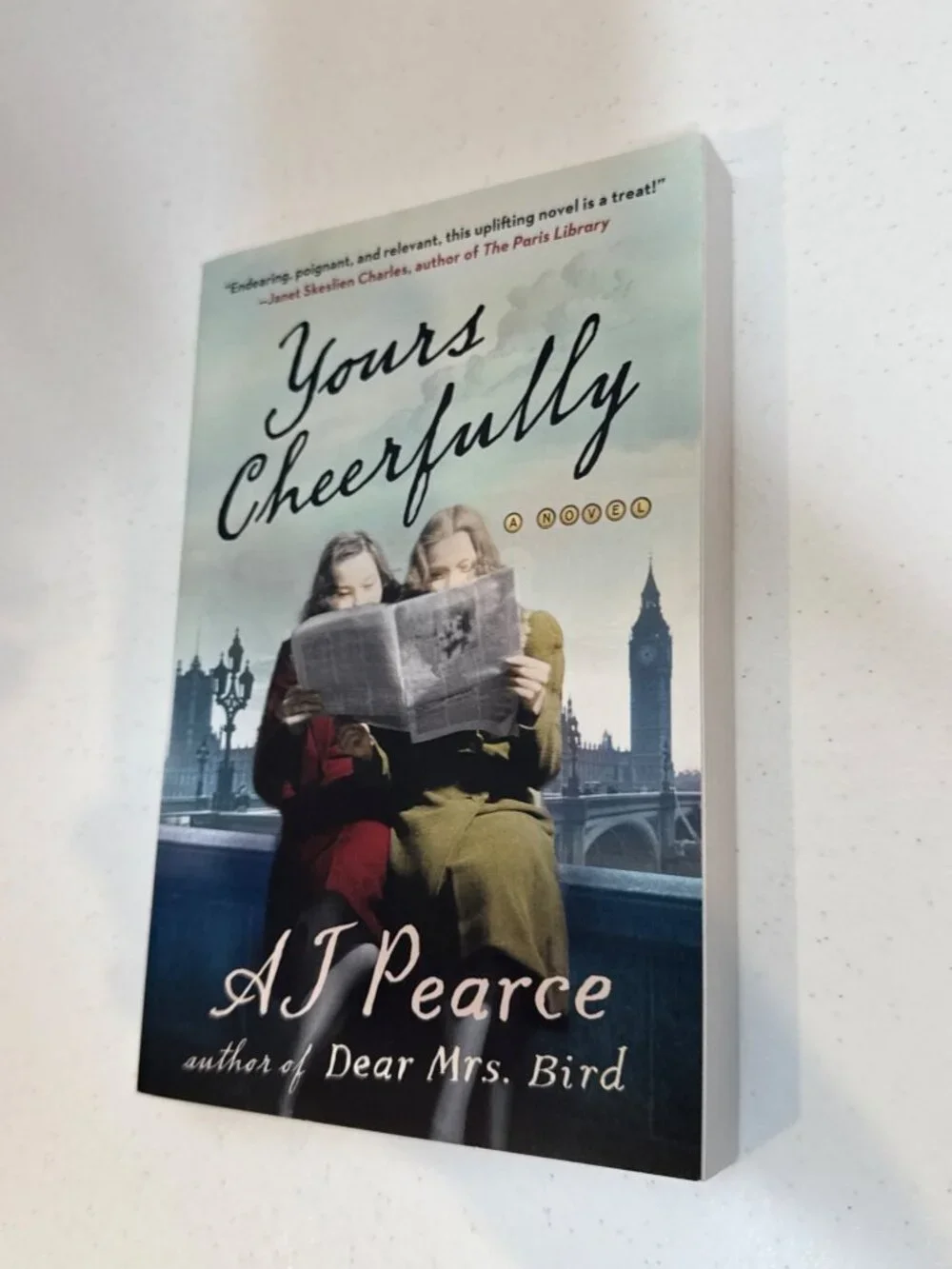 Yours Cheerfully by A.J. Pearce Paperback WWII Historical Fiction Novel