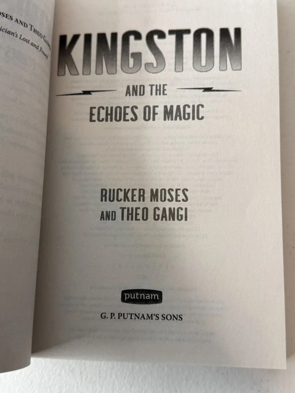 Kingston and the Echoes of Magic Kids Fantasy Adventure Paperback NEW