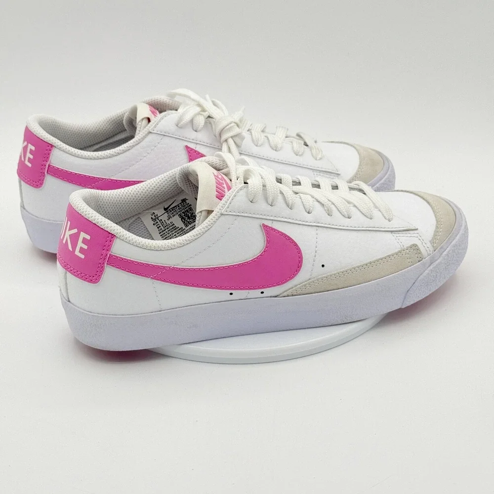 Nike Blazer Low Size 6.5Y Big Kids GS White/Pink - New no box * Imperfection