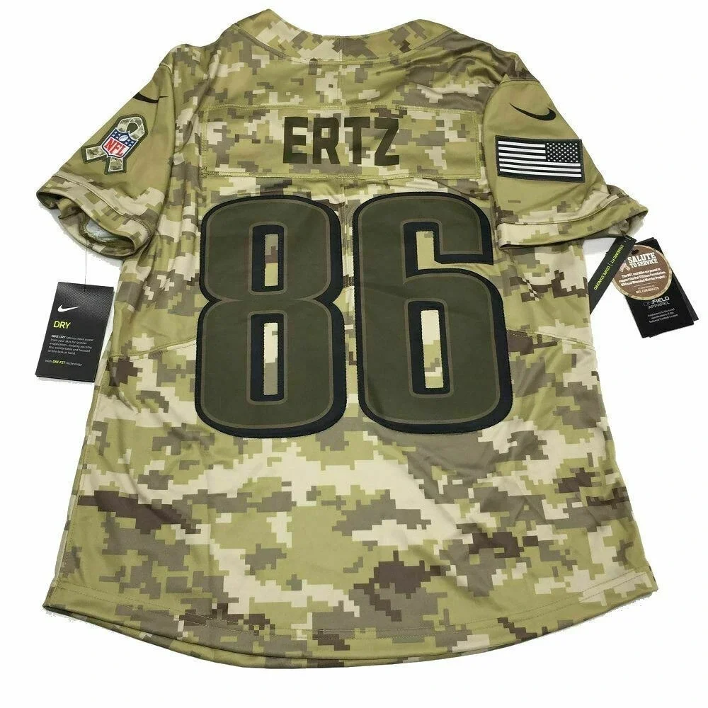 Zach Ertz Philadelphia Eagles‎ Jersey M Salute to Service Camo NFL Women $170
