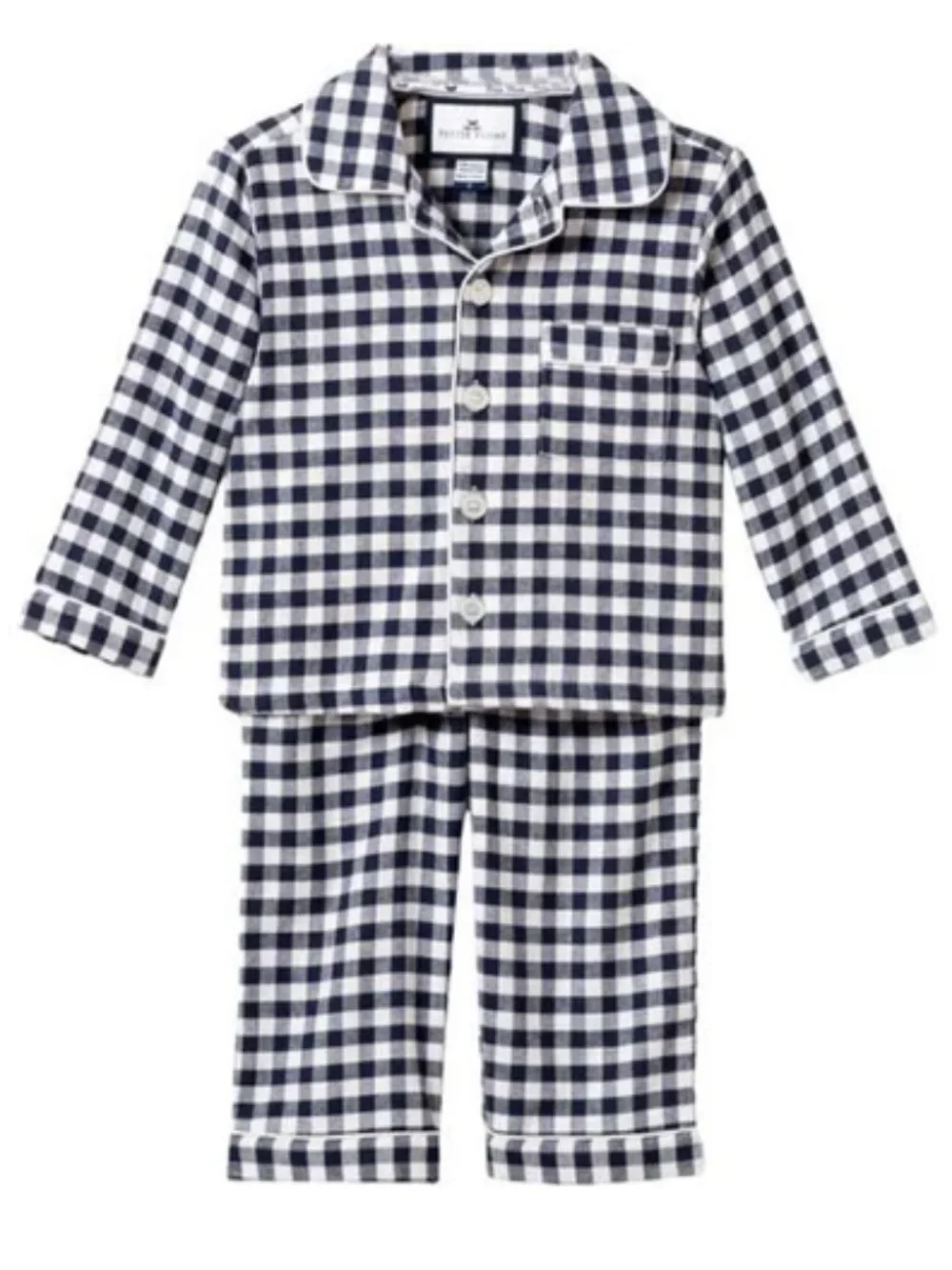 Petite Plume Petite Plume Navy Gingham Pajamas (Size: 2T)