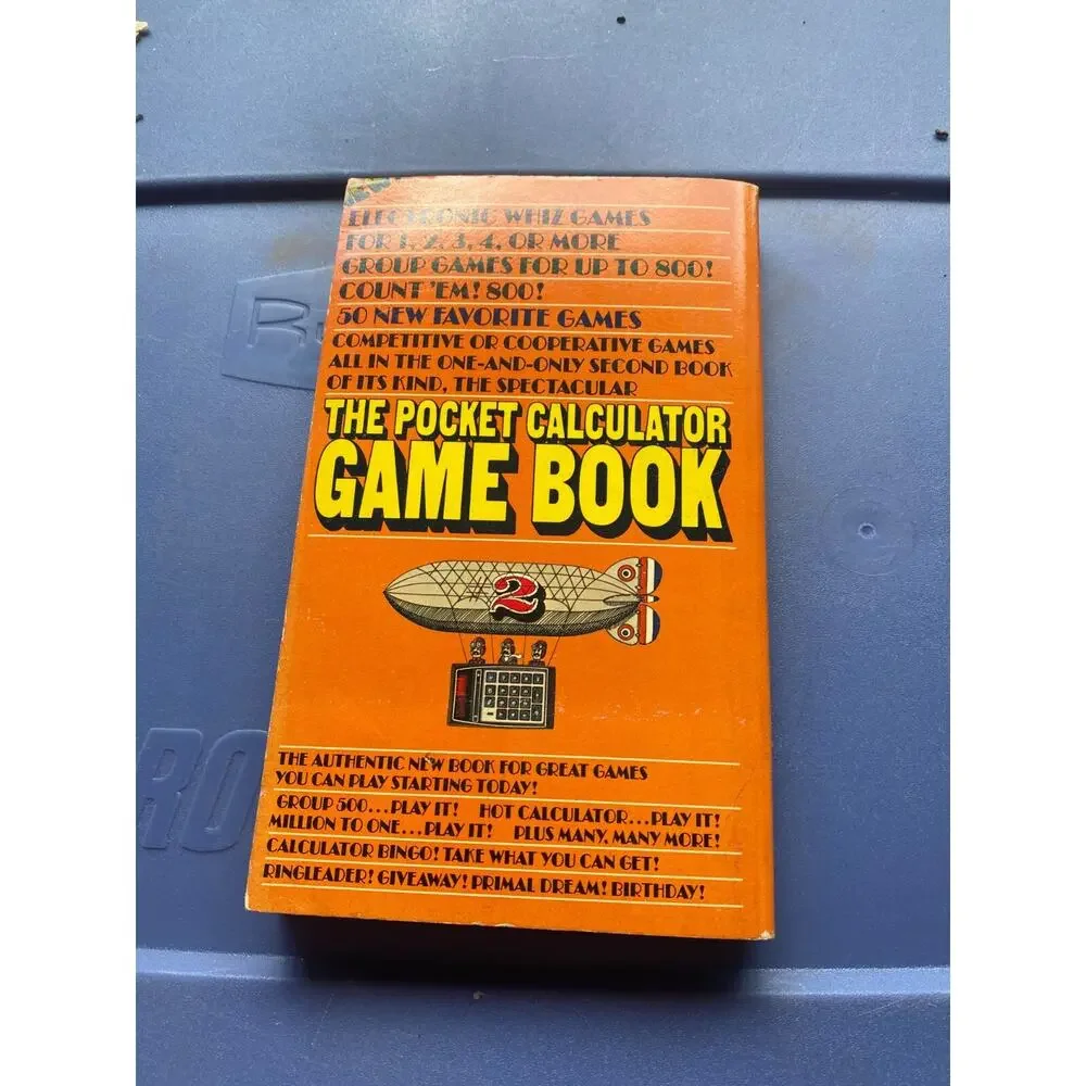 The Pocket Calculator Game Book #2 Edwin Schlossberg John Brockman 1977 Book