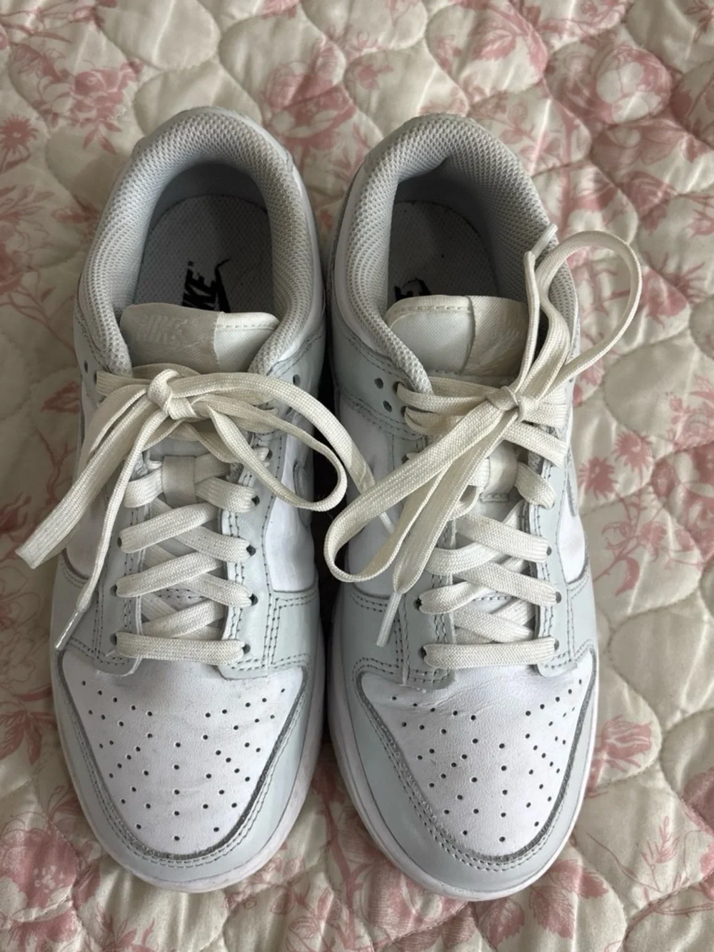 Nike White Low-Top Leather Sneakers