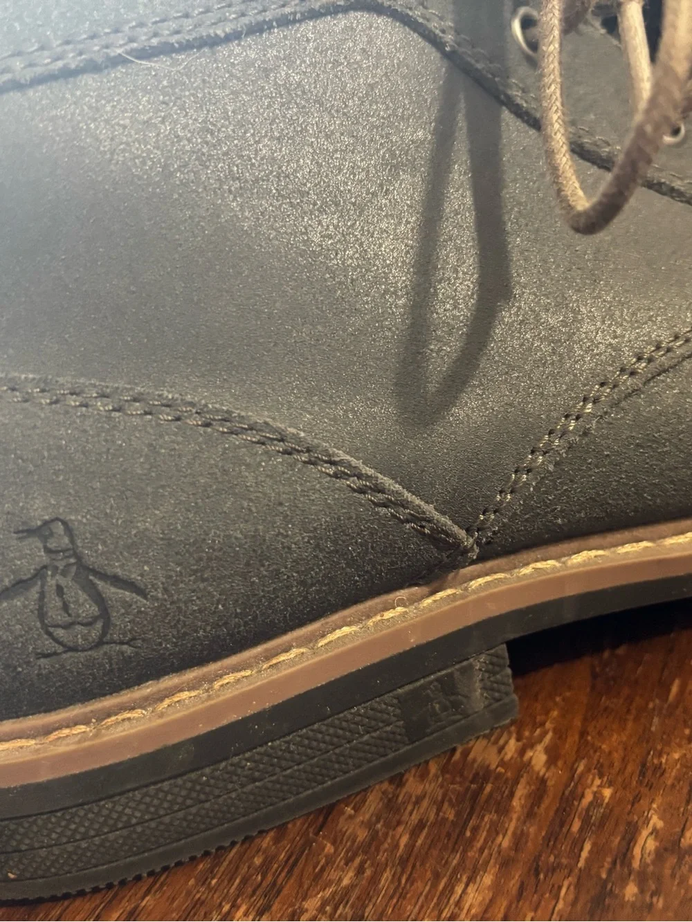 Penguin Men's Gray Suede Lace-Up Chukka Boots