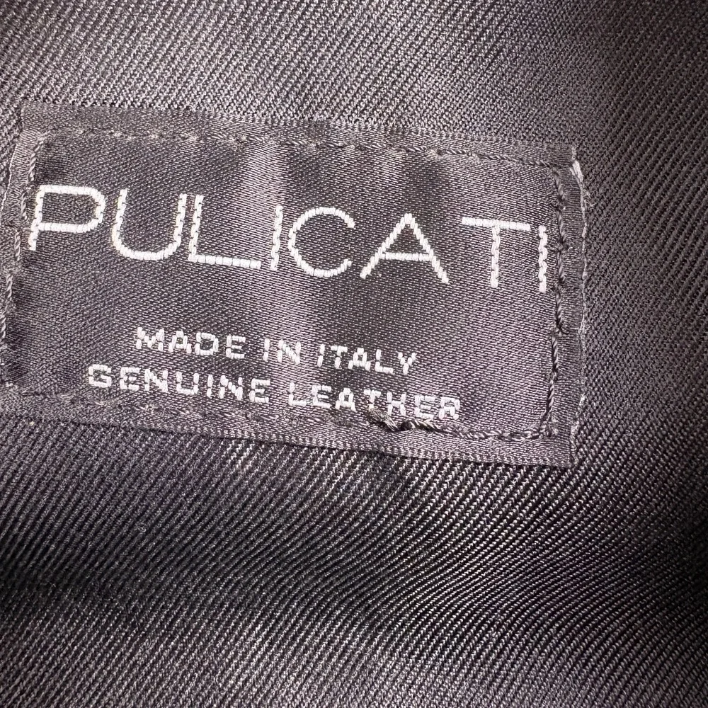 Y2K Pulicati Double Cargo Pocket Foldover Crossbody Bag Purse Black Leather Mili