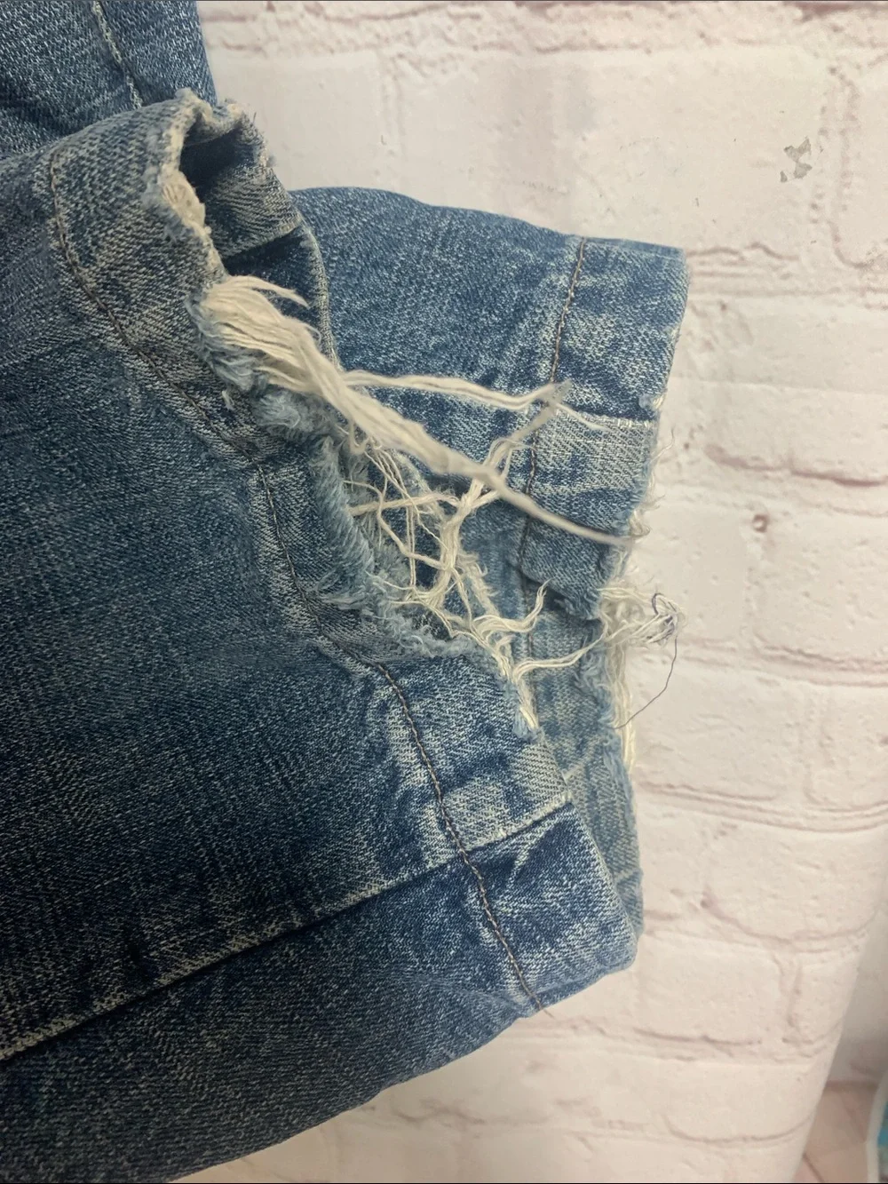 Marithe Francois Girbaud vintage frayed