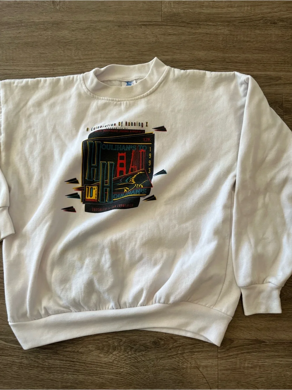 Vintage 1993 Houlihans To Houlihans 12K Sweatshirt Mens Large USA Crewneck Rare