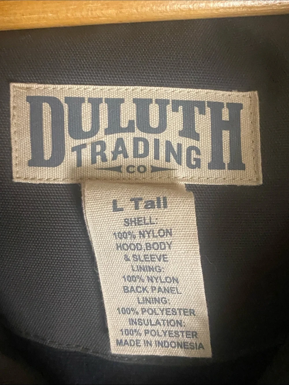 Duluth Trading Whaleback waterproof Men's Two-Tone Gray Black Hooded jacket LT