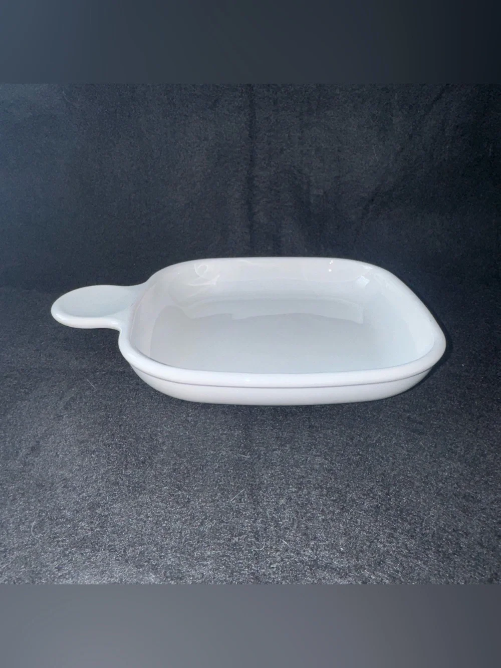 Vintage Corning Ware White Handle Grab It Plate Sandwich P-185-B Lunch Snacks