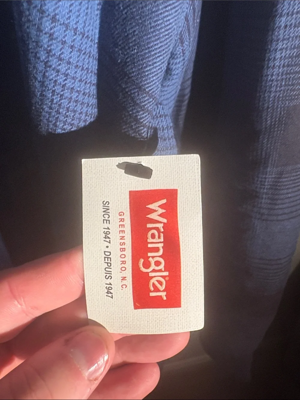 Wrangler lightweight plaid