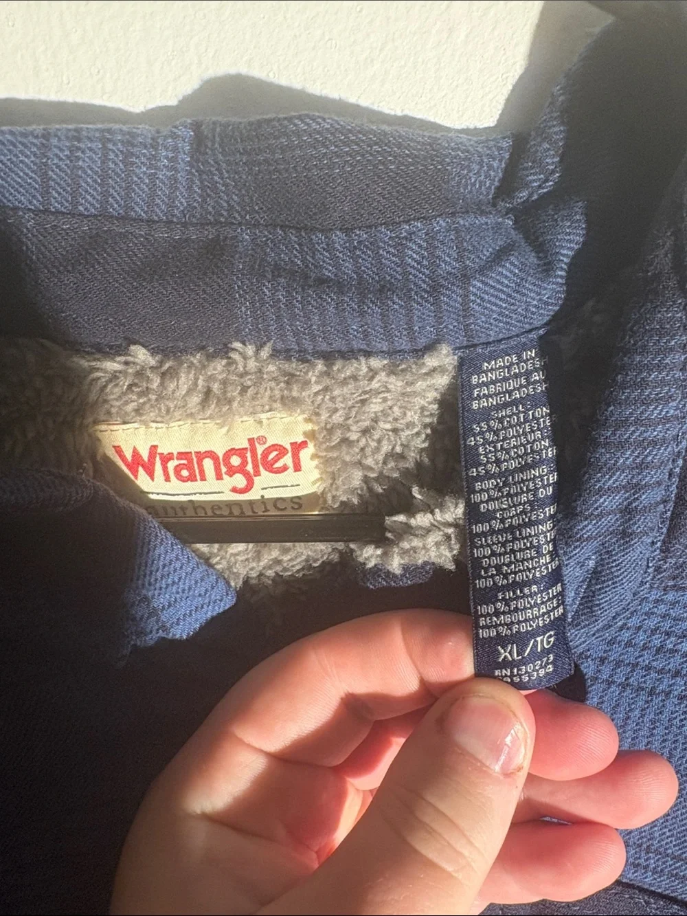 Wrangler lightweight plaid