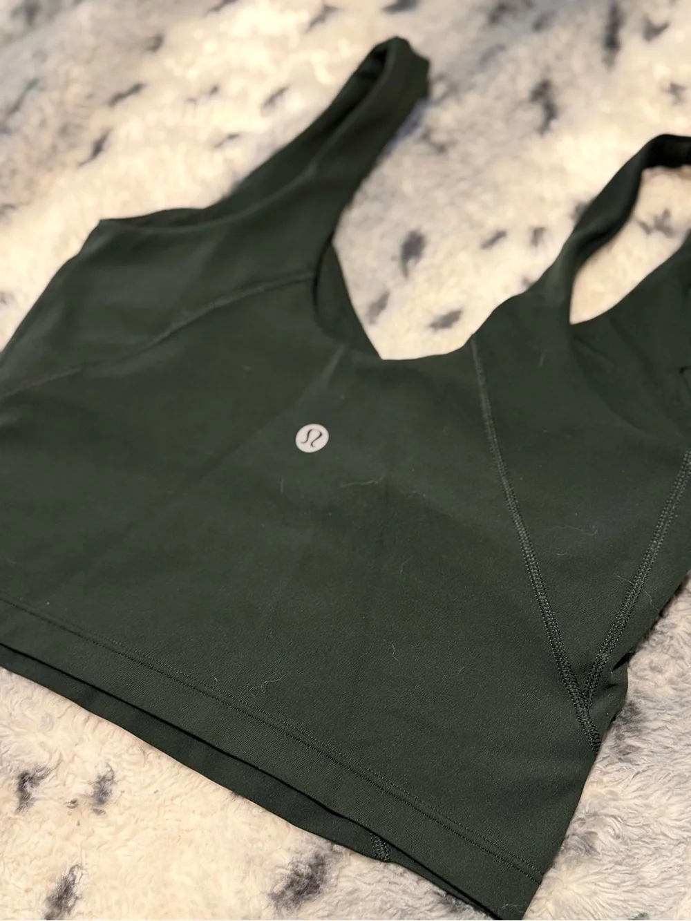 lululemon hunter green sports bra