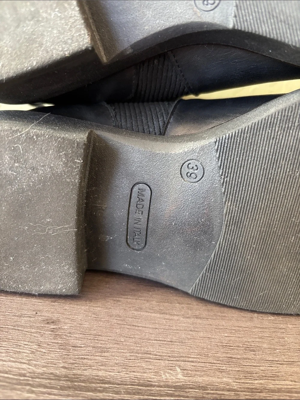 Emanuele Crasto Black Leather Chelsea Boots Made in Italy Size 39