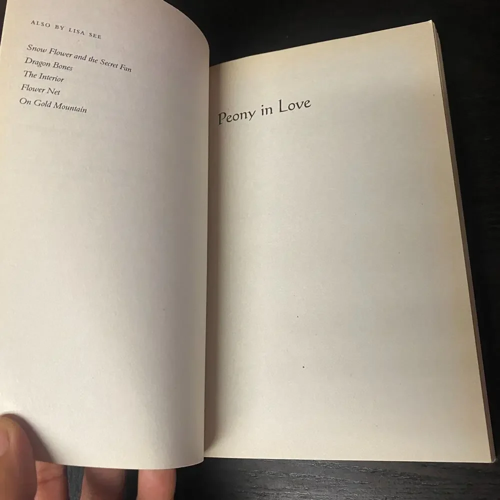 Peony in Love : A Novel by Lisa See (2008, Trade Paperback)