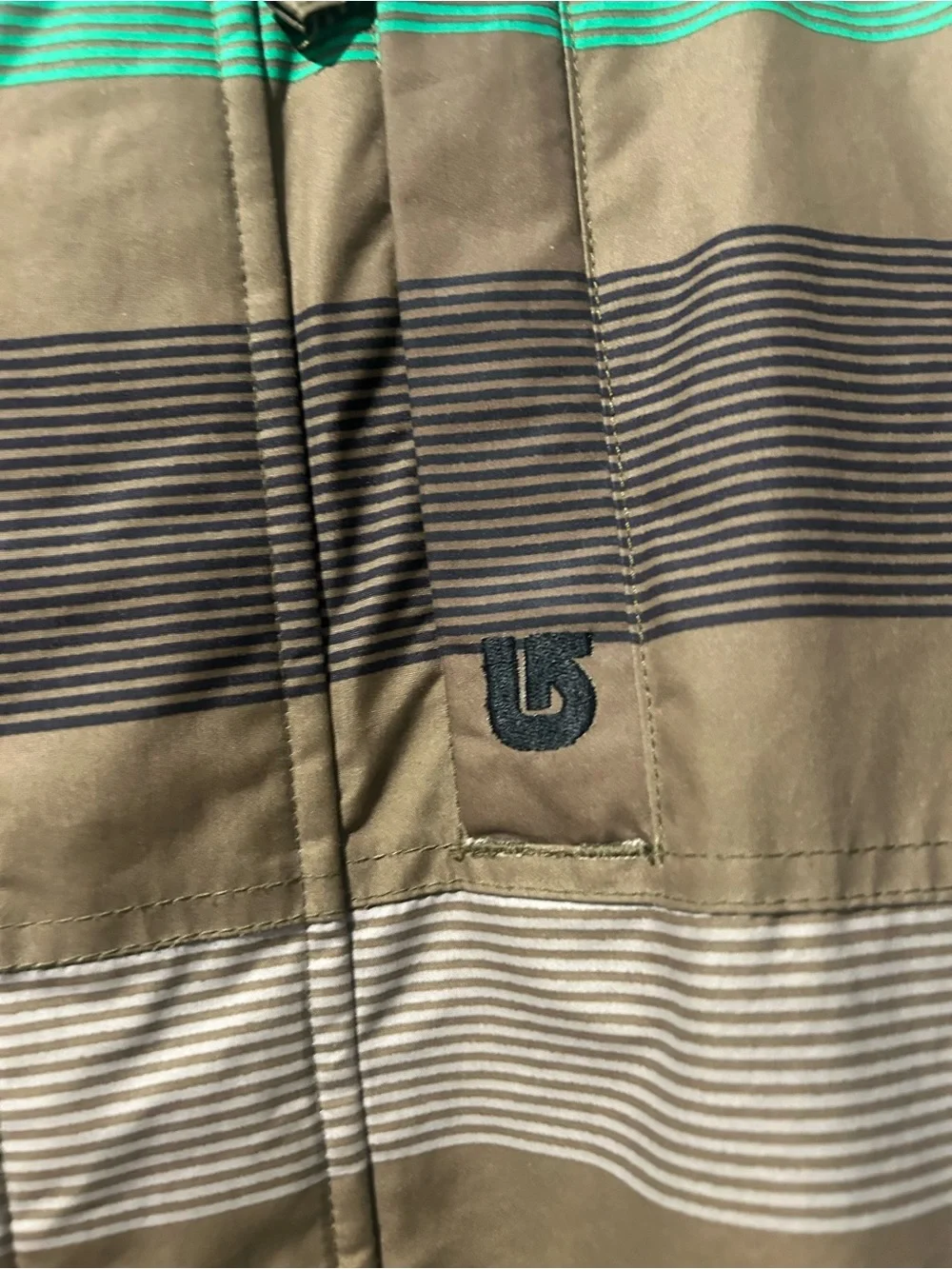 Burton striped snowboard