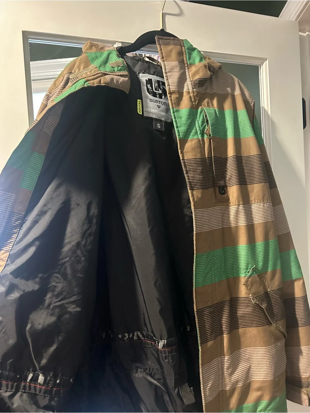 Burton striped snowboard
