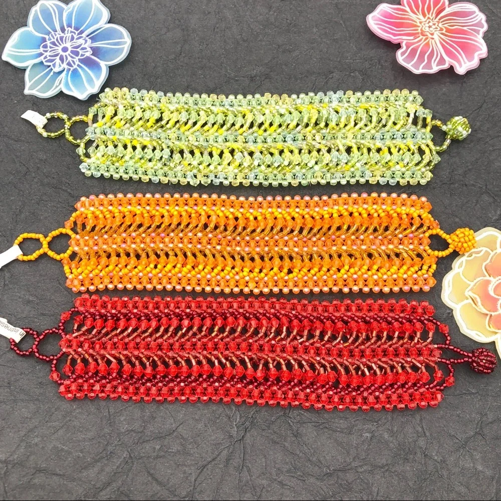 🌼Handmade Beaded Boho Bohemian Bracelet