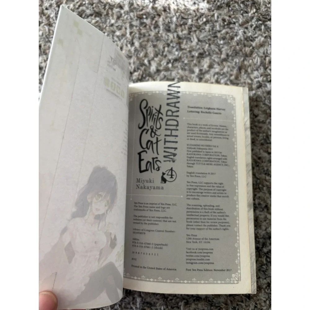Spirits & Cat Ears, Vol. 2, 3, 4 Books Manga Paperback By Nakayama, Miyuki