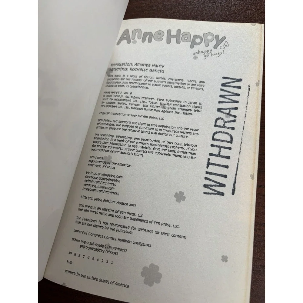 Anne Happy, Vol 2 And Vol 6 Manga Japanese Paperback By Cotoji English Yen Press
