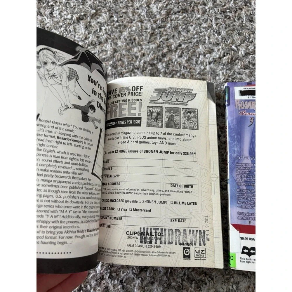 Rosario+Vampire: Season II, Vol. 3 and 4 Paperback Book By Ikeda, Akihisa