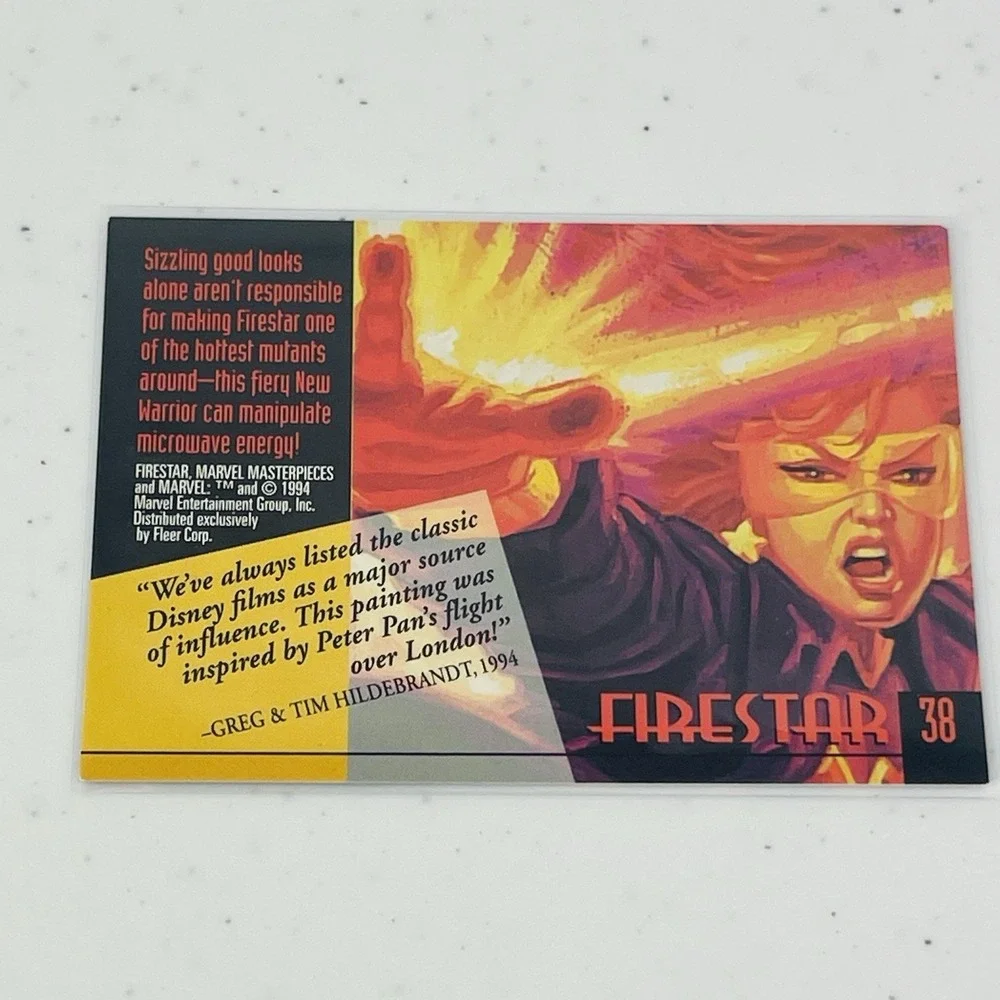 1994 Fleer Marvel Masterpieces #38 Firestar Trading Card Hildebrandt