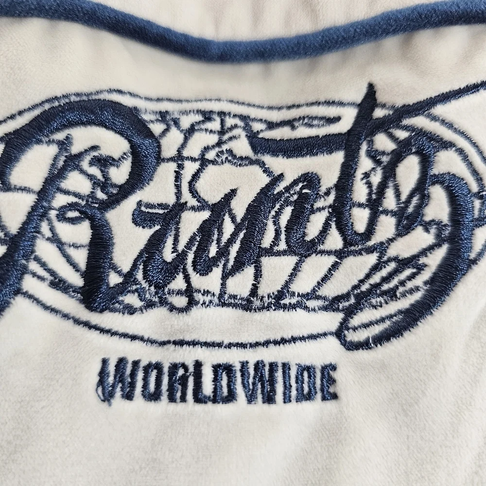 Runtz Around The World Velour Cream/Slate Men's Jacket Rare Sz XXL RUNTZ