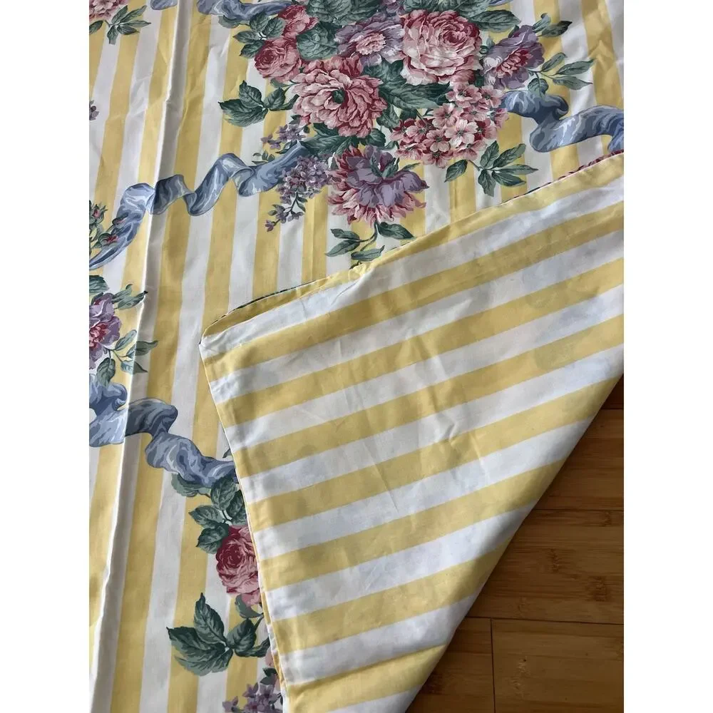 IKEA UK Twin US Single Duvet Cover Floral Made In Great British Cotton 58x82 NWO