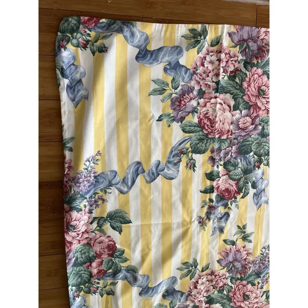 IKEA UK Twin US Single Duvet Cover Floral Made In Great British Cotton 58x82 NWO