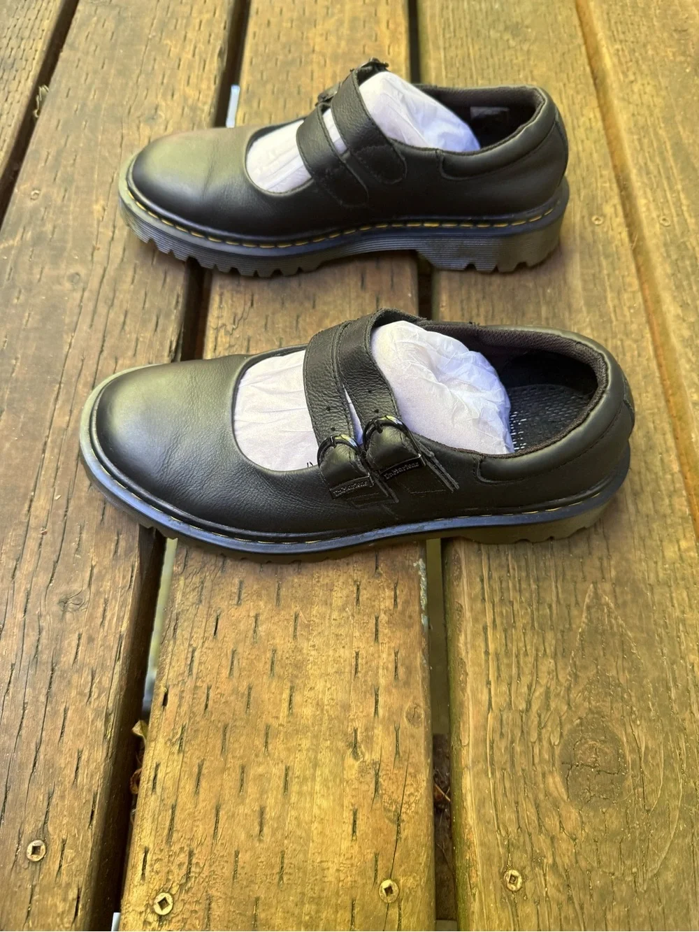 Dr. Martens Adena III 2 Strap Black Mary Jane UK7 US9 vintage discontinued 2010s