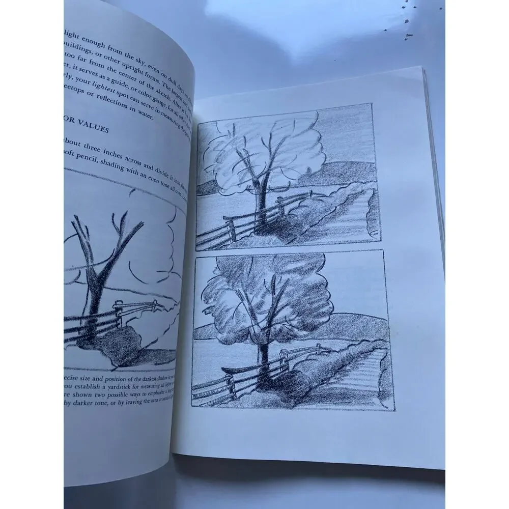 1969 Vintage The Pleasures of Sketching Outdoors Clayton Hoagland Vintage Book