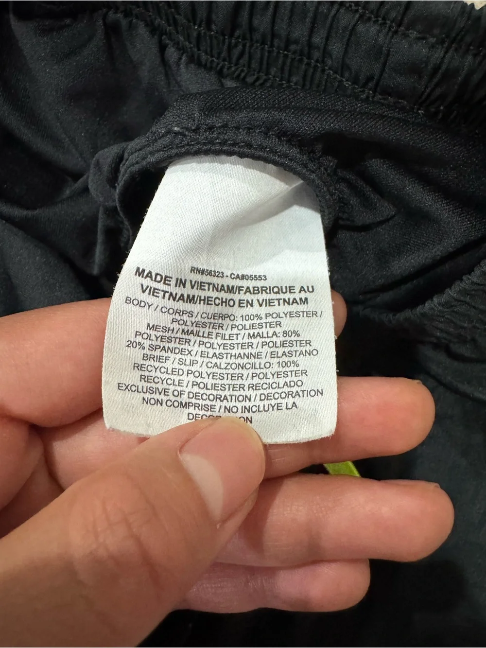 Nike Women's Black Athletic Running Shorts with Reflective Swoosh