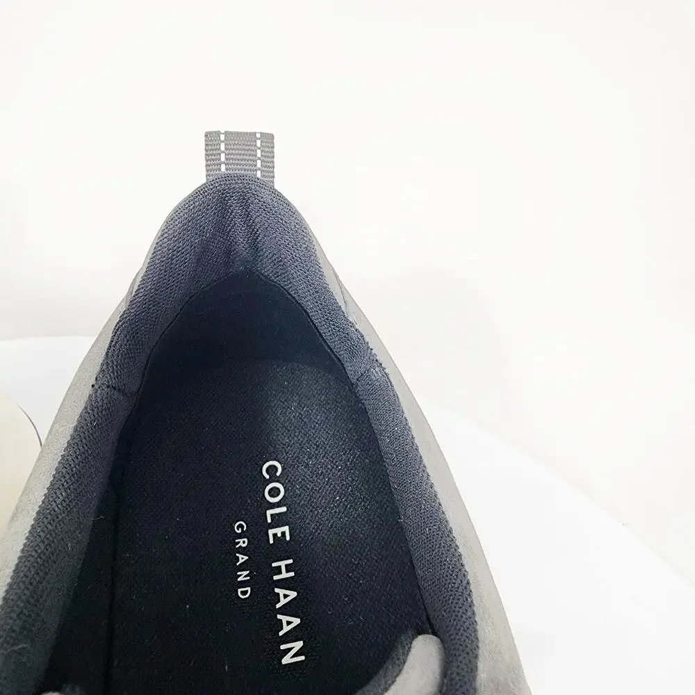 Cole Haan Grand Atlantic Textured Sneaker Men 11.5M Grey Suede Leather C37747
