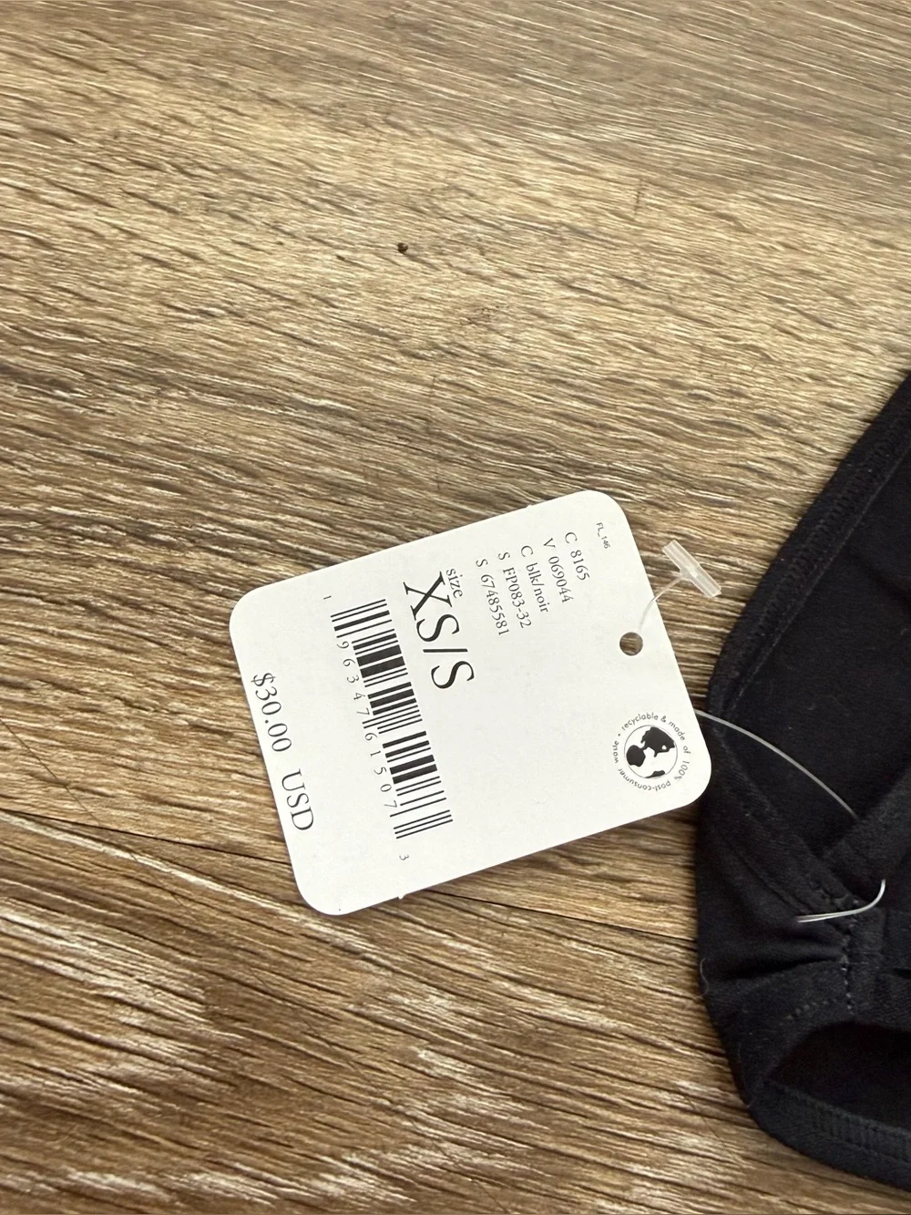 NWT Free People Intimately Strappy Black Bra