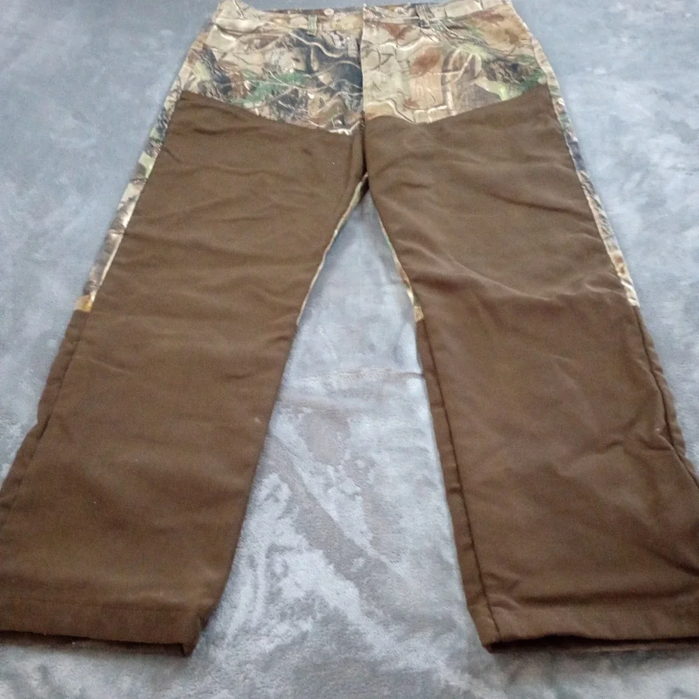 Wrangler ProGear Hunting Pants Mens 38‎ Camo Brown Realtree Brush Briar