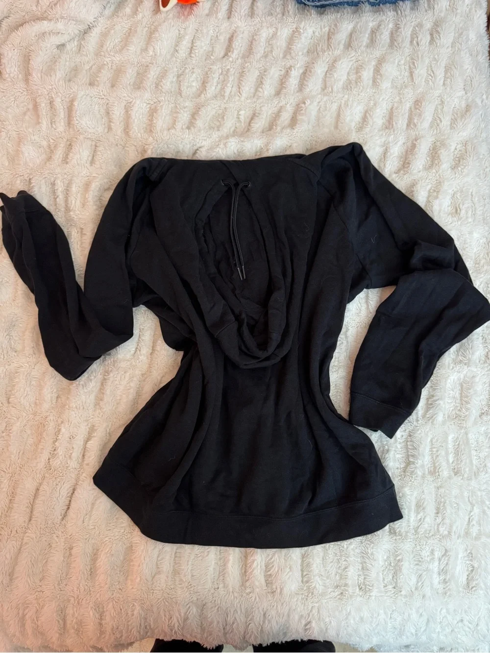 Nike Black Hoodie with Blue and Gold Script