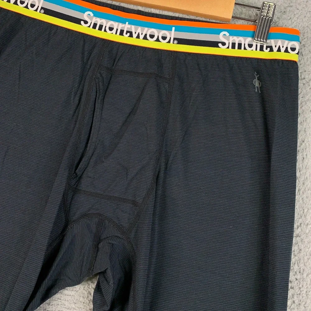 Smartwool Intraknit Merino 200 Base Layer Men's Large L Black Thermal Legging